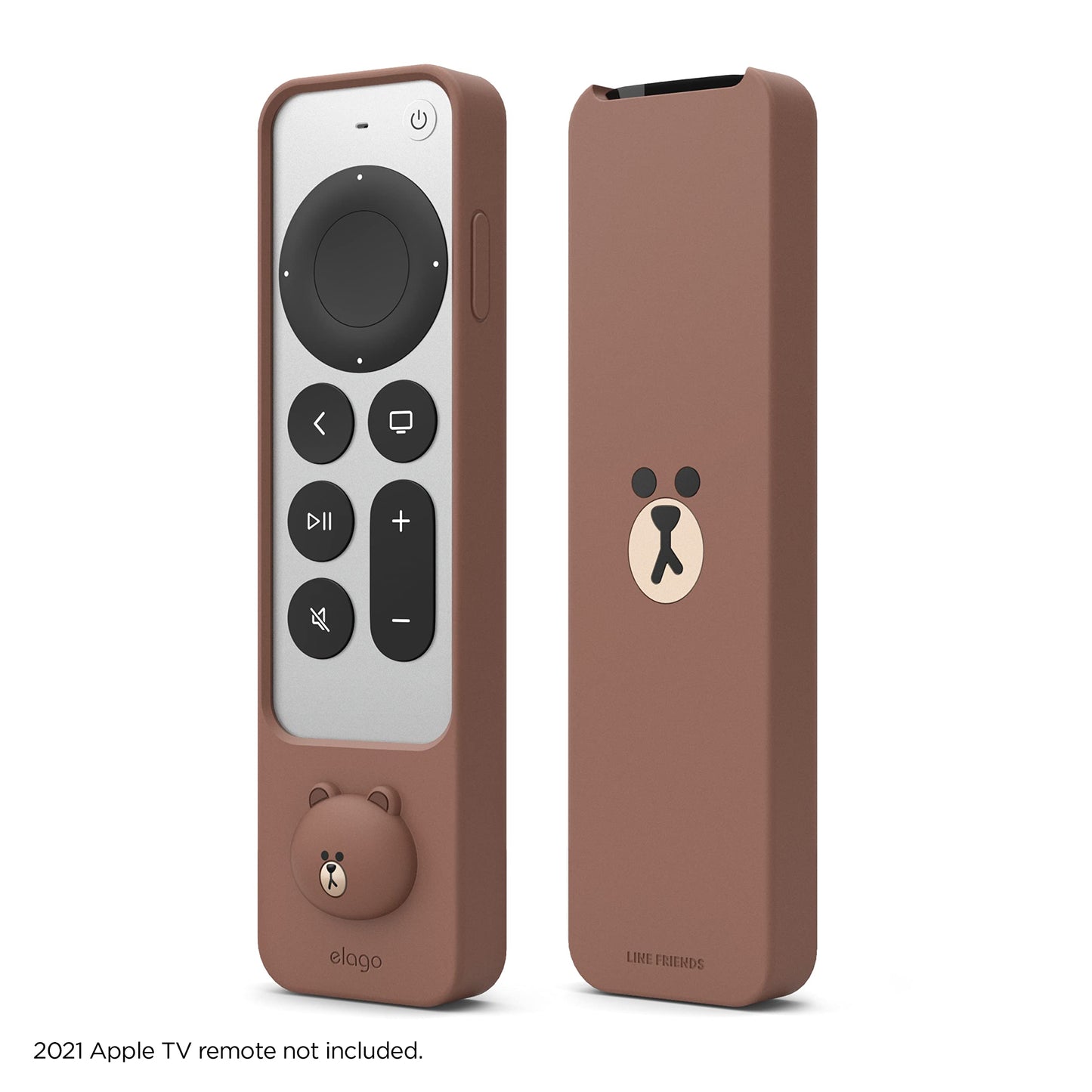 elago | LINE Friends slimmat fodral kompatibelt med 2022 Apple TV 4K HD Siri Remote 3:e generationen och kompatibel med 2021 Apple TV 4K HD Siri fjärrkontroll 2:a generationen – smal, lätt,