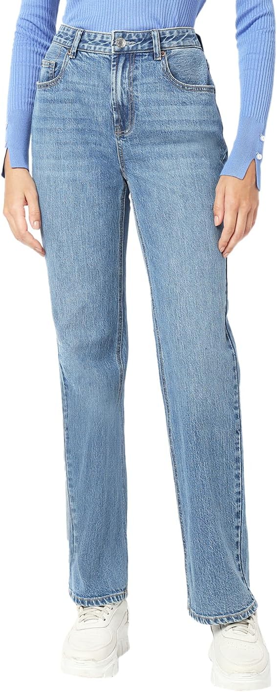VERO MODA dam Raka jeans Vmtessa Hr raka jeans Li3114 Ga Noos