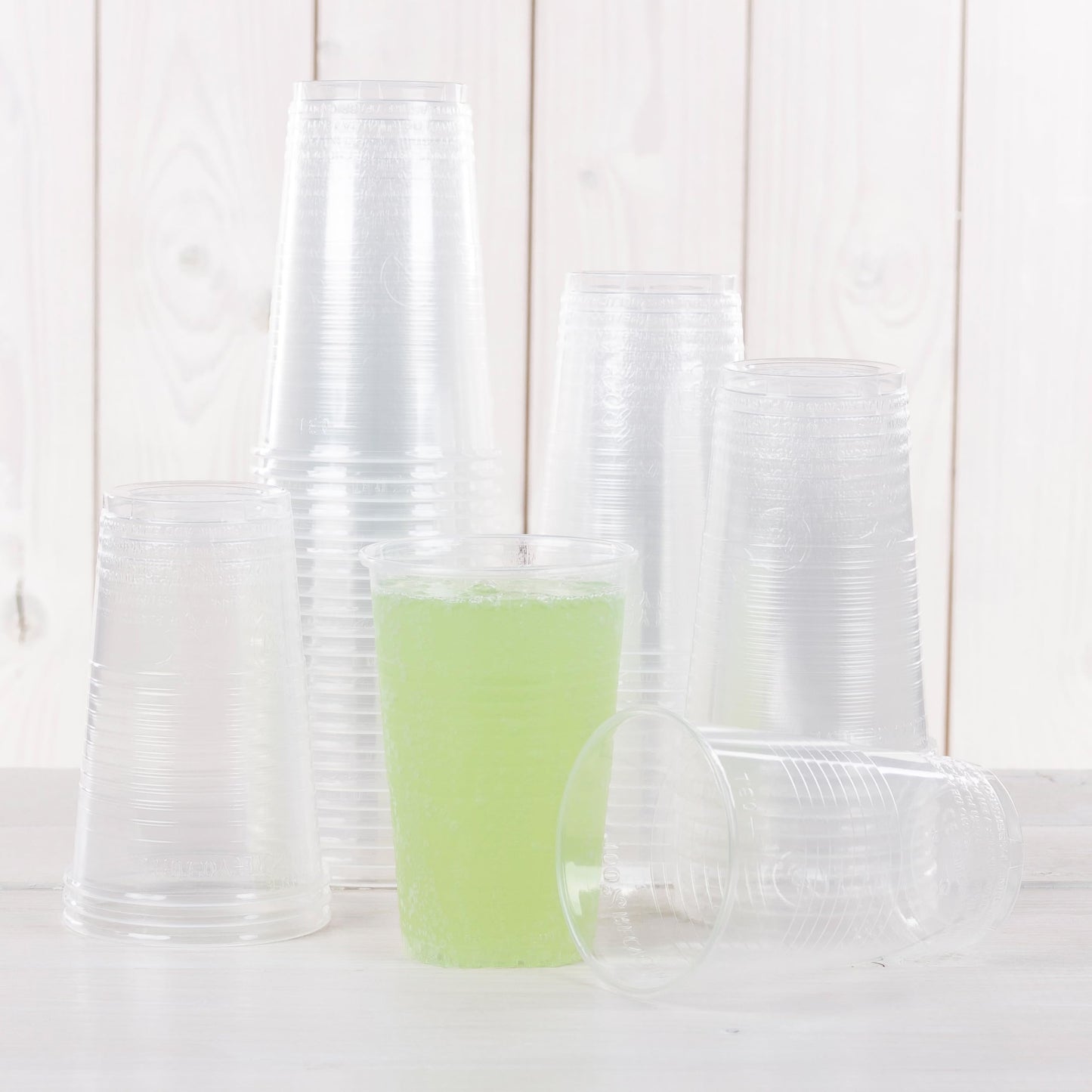 HEKU 30490, 50 engångsmuggar, klar, 0,3 l, PP