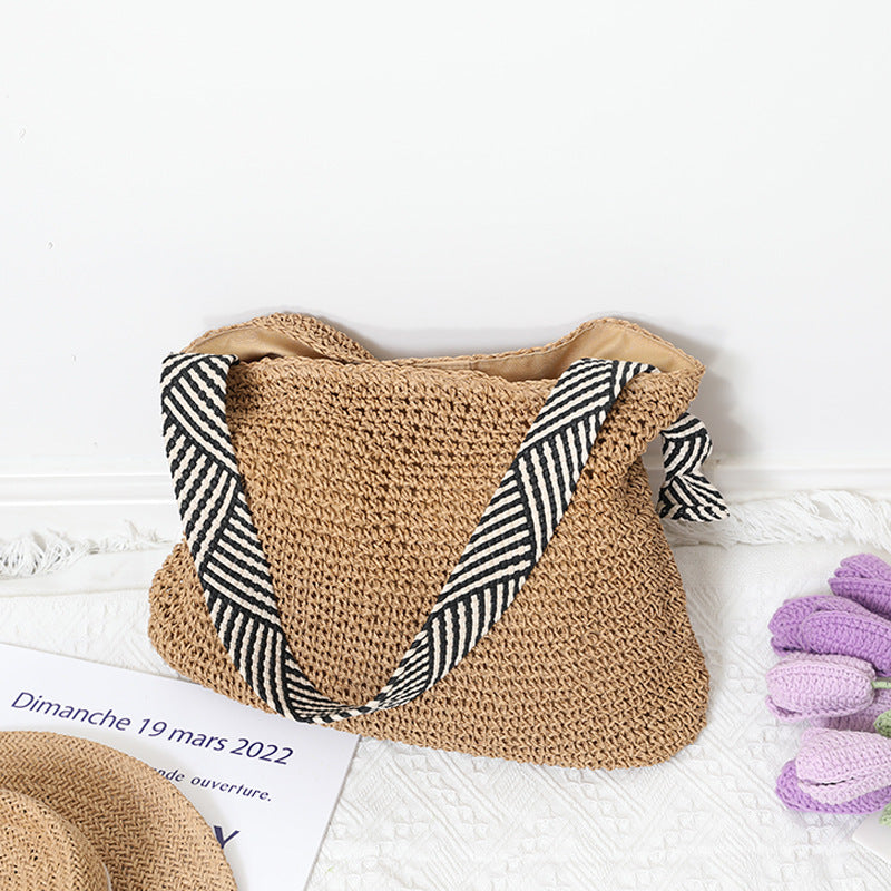 Handmade Single Shoulder Woven Bag For Women