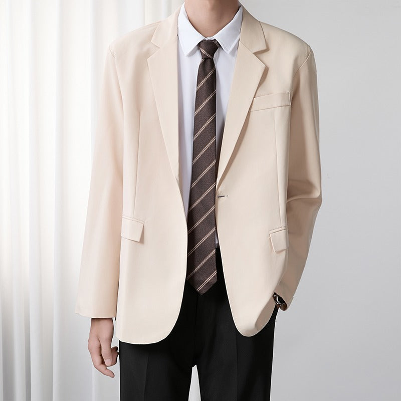 Herre Blazer i koreansk stil, trendy og casual forretningsjakke