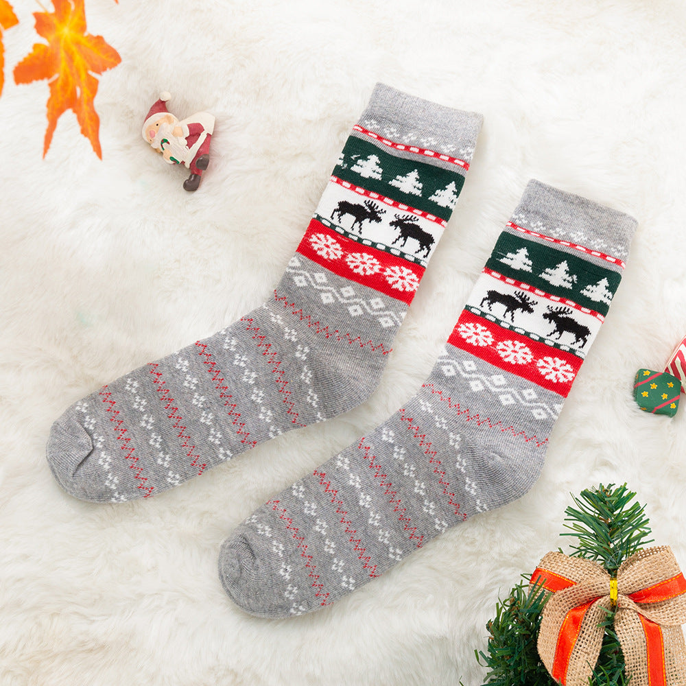 Children's Jacquard Christmas Socks