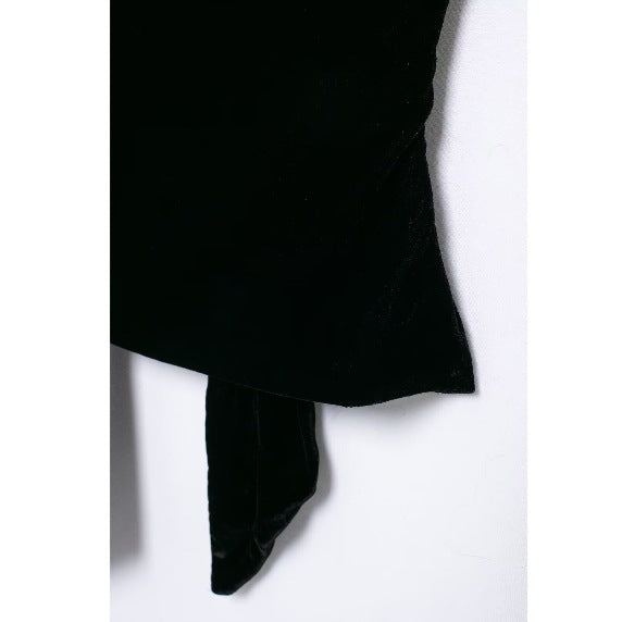 Solid Color Sleeveless Scarf Velvet Top