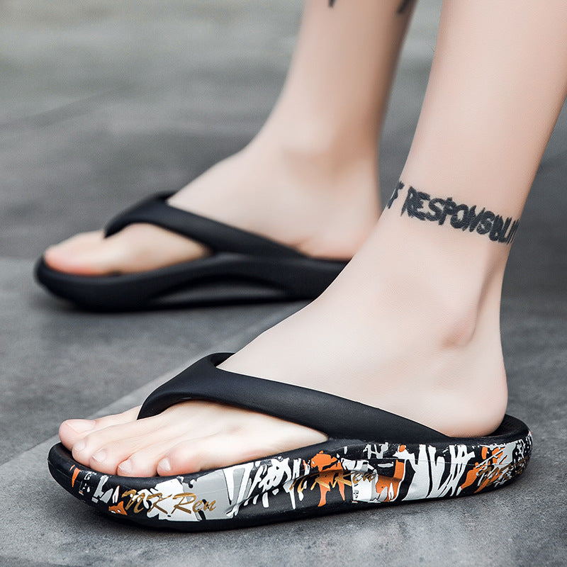 Women's Thick-soled Flip-flops Outdoor Slippers