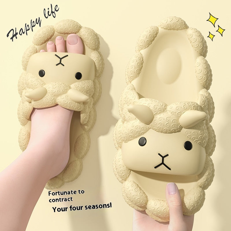 Cute Lamb Women's Summer Indoor Slippers