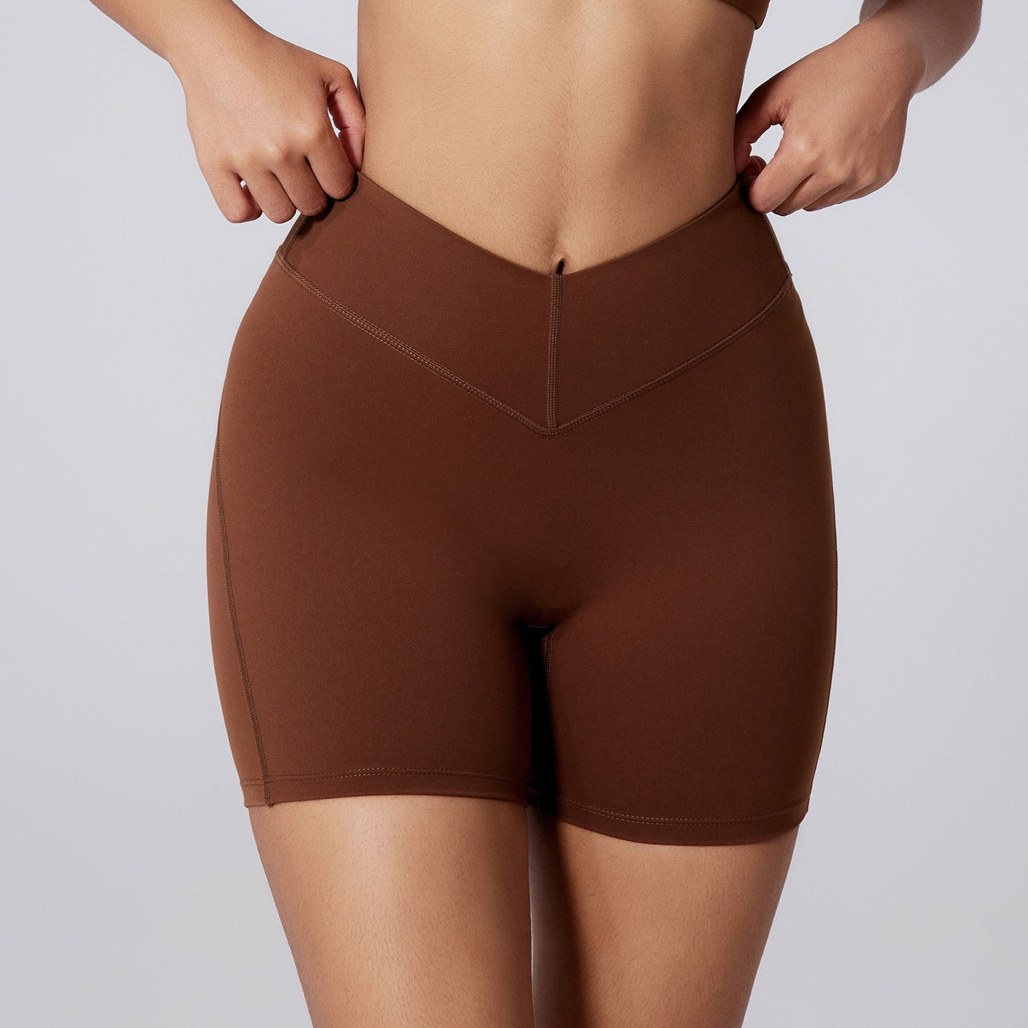 V-shaped Waist Tight High Waist Shaping Sports Peach Pants
