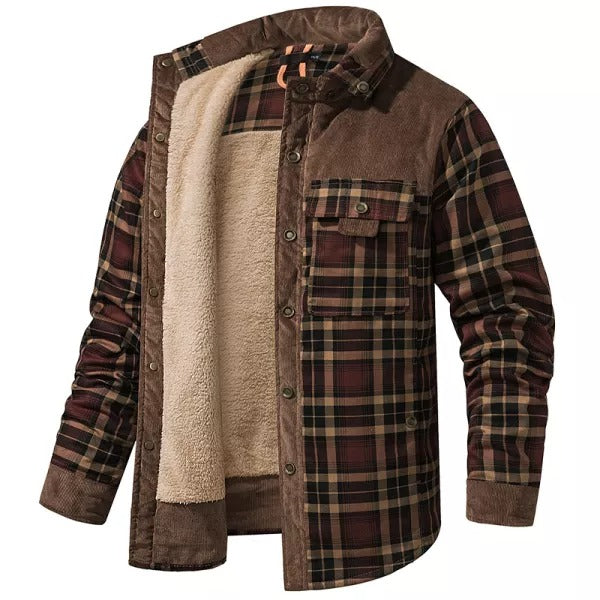 Men's Plus Fleece Warm Cotton Jacket