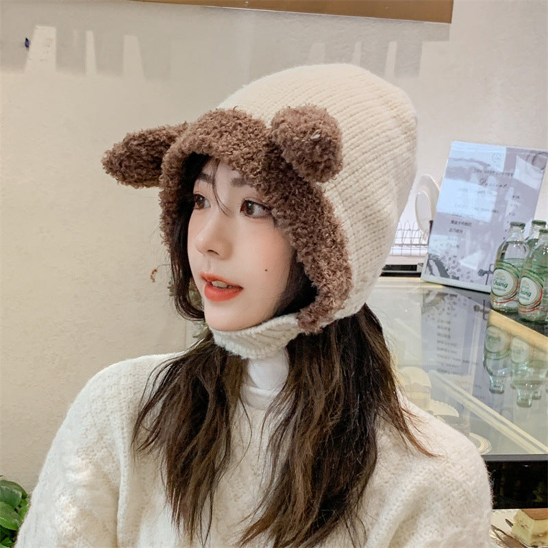 Neck Protection Integrated Head Covering Hat