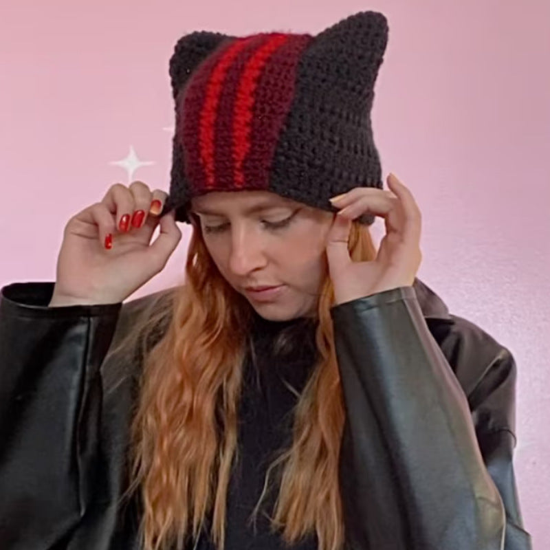 Personality Fashion Striped Retro All-matching Hat
