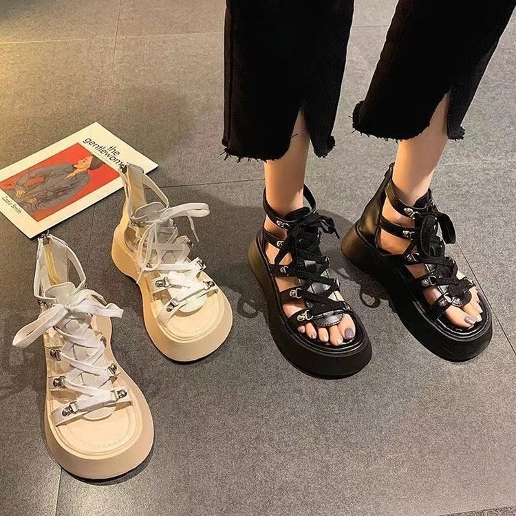 Solid Color Fashionable Casual Women's Sandals