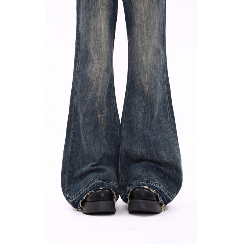 Damejeans i retro amerikansk stil med smalle ben