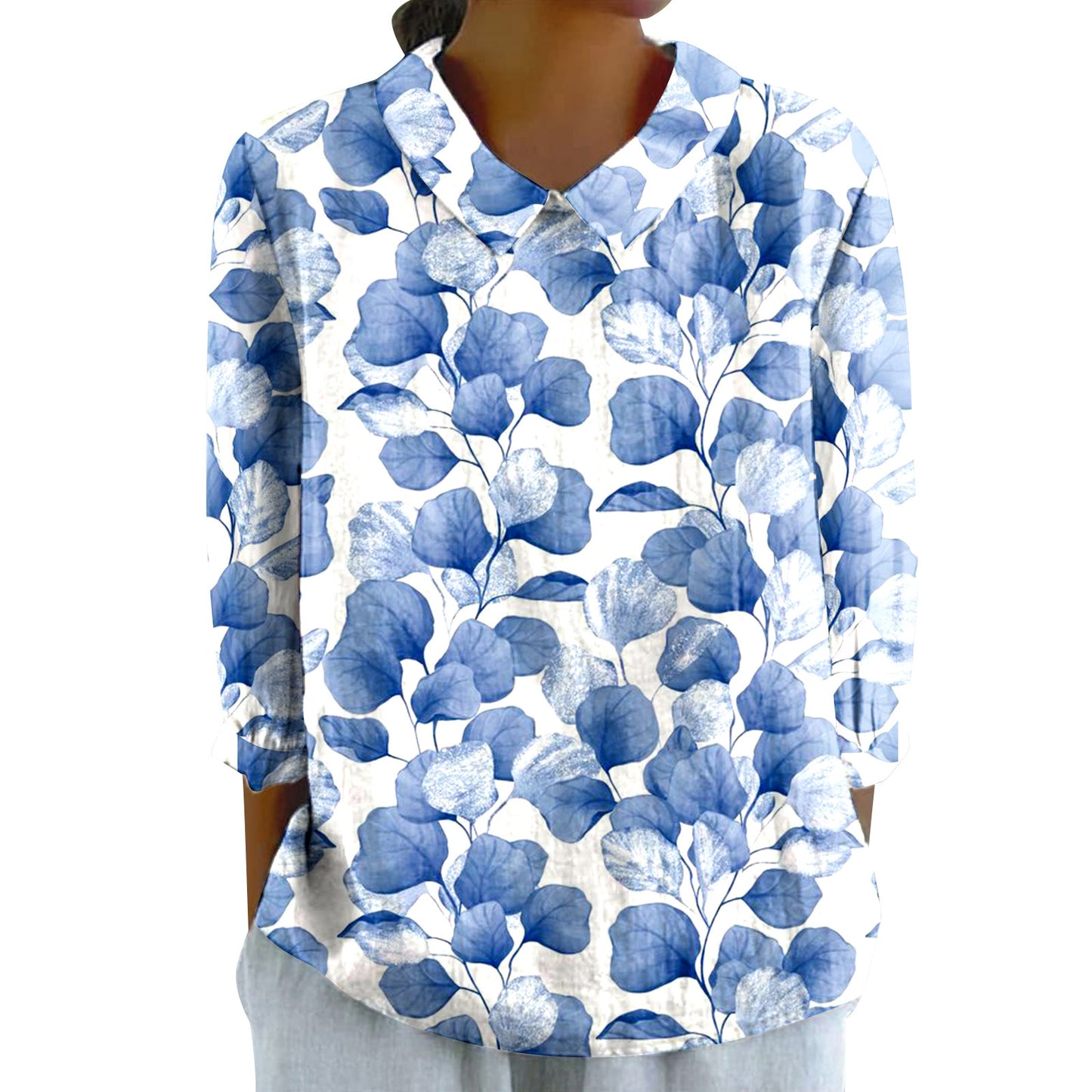 Women's Loose Casual Graffiti Printing Shirt