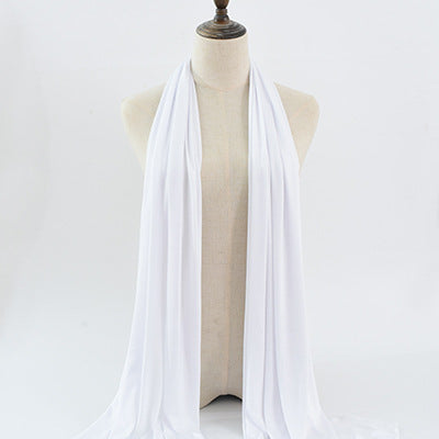 Solid Color Rayon Jersey Women's Scarf Mercerized Cotton Modal Kerchief