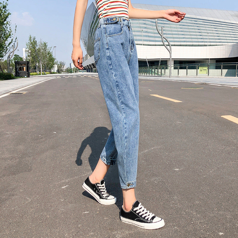 Loose high-rise jeans