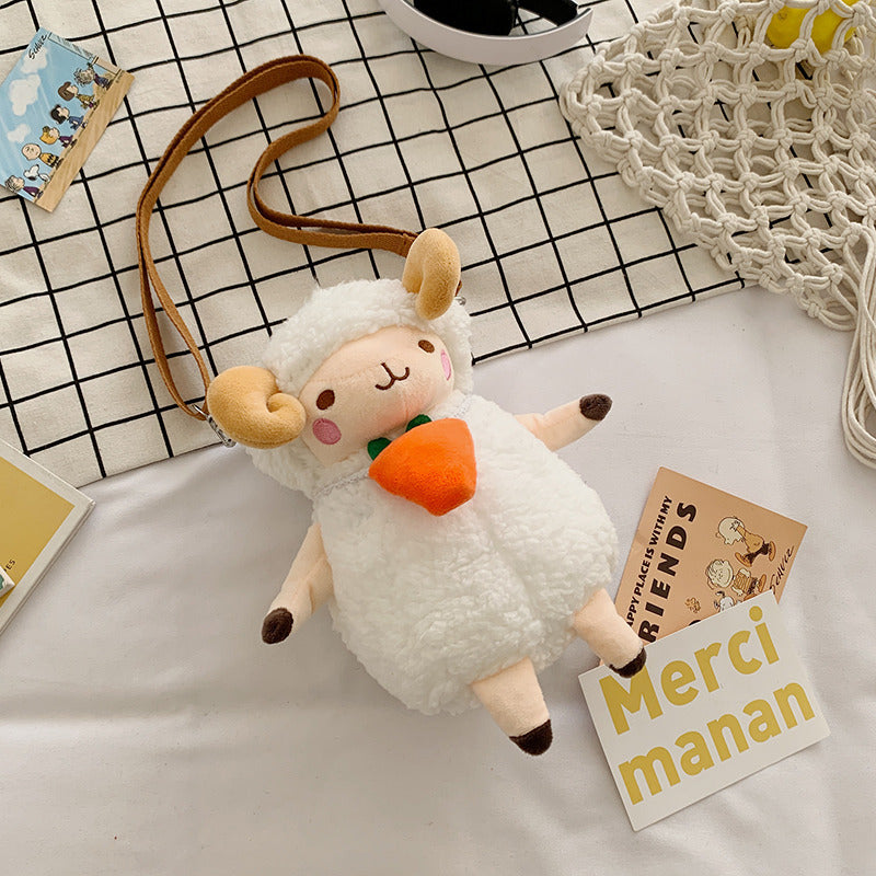 Cartoon Children's Plush Toys Crossbody Bag