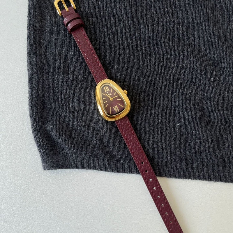 Best-selling Ankla Red New Year Watch For Women Vintage Style