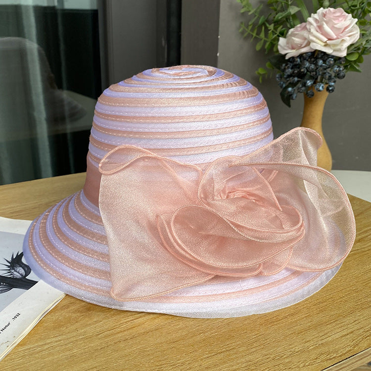 Ribbon Butterfly Basin Hat Ladies UV Protection