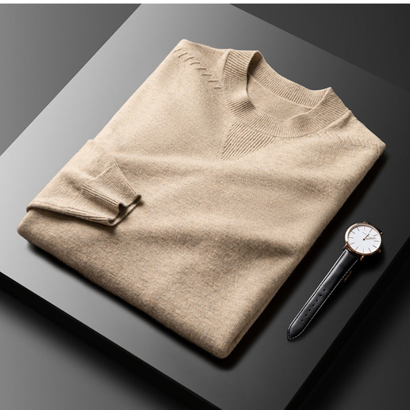 Business Casual Neckline Pattern Fashion Sweater Male