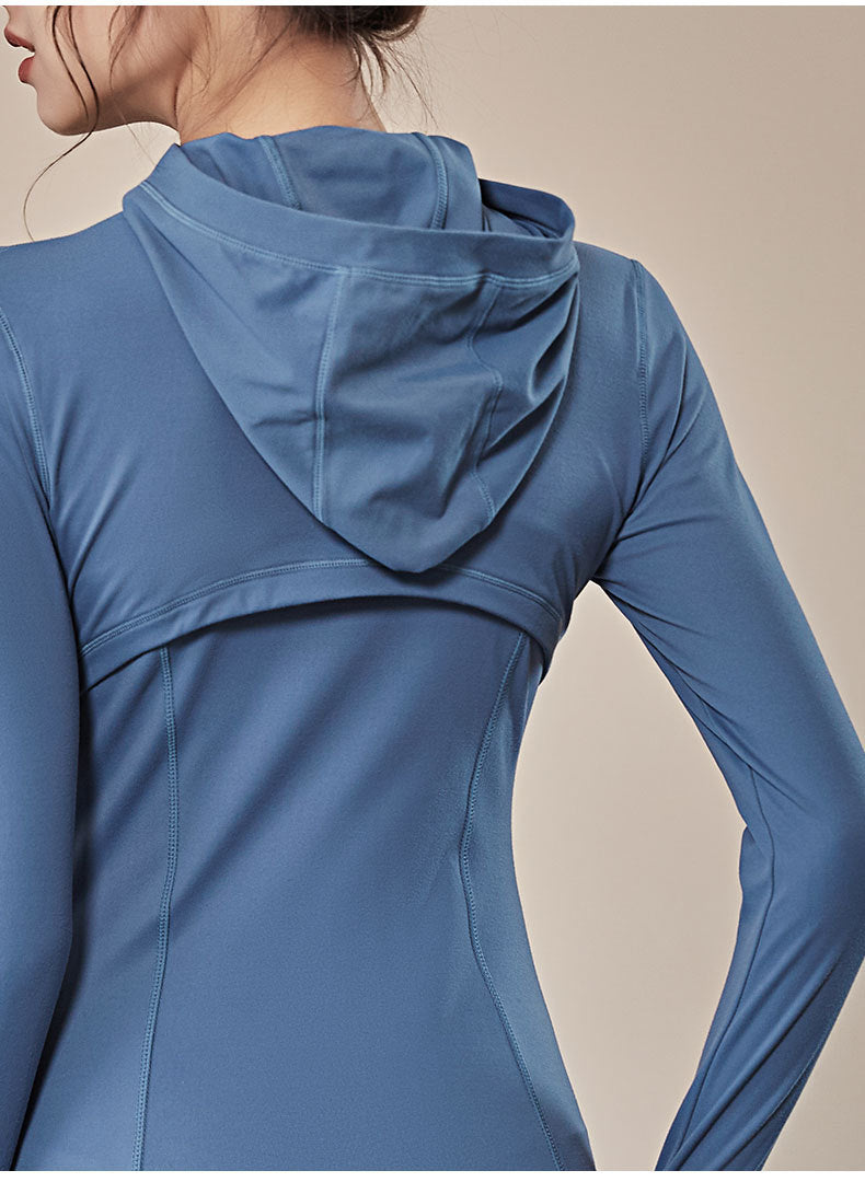Hooded Sportswear Women's Outerwear Workout Clothes