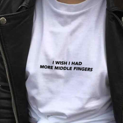 I Wish I Had More Middle Fingers T-Shirt