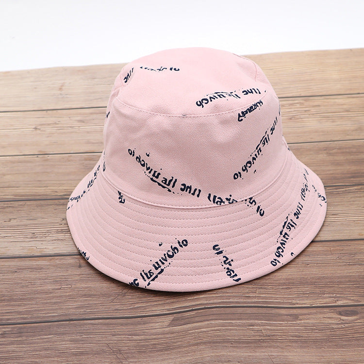 Women's Double Sided Printing Fisherman Hat Big Brim Fashion