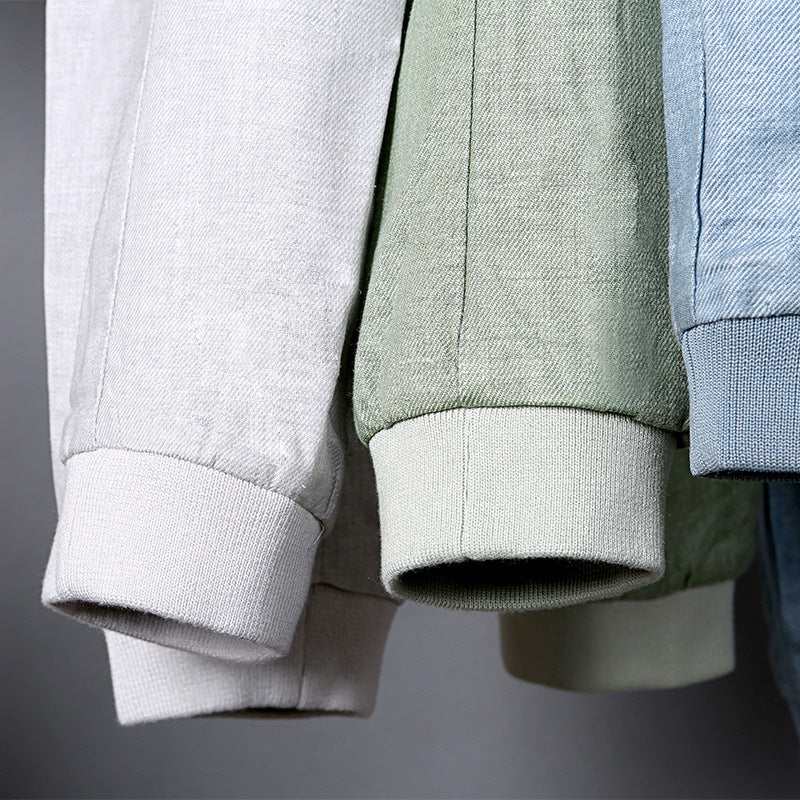 Men's Thin Linen Jacket Fashionable And Comfortable