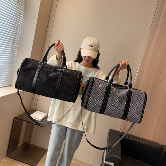 Women's Korean-style Rhinestone Large Capacity Travel Bag