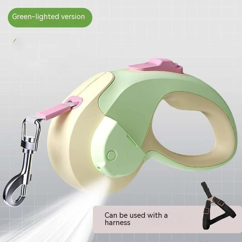 Retractable Luminous Automatic Hand Holding Rope Outing Pet Supplies