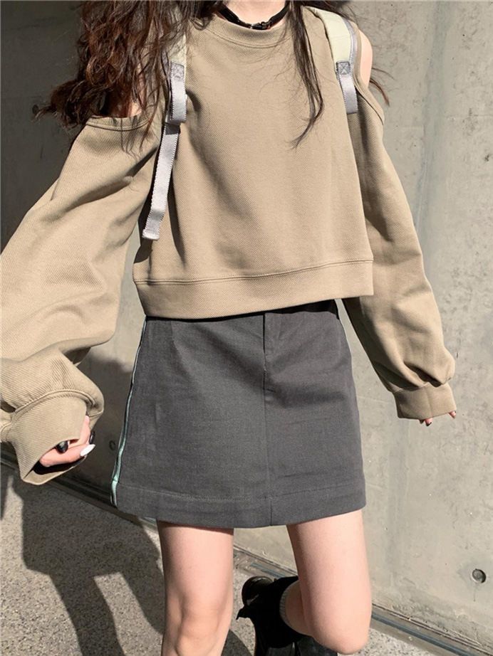Loose Off-the-shoulder Women's Top Sweater