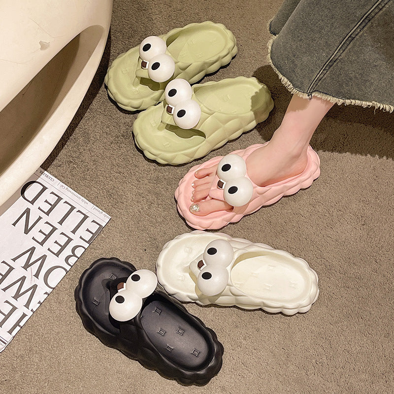 Korean Cartoon Cute Net Red Wind Beach Slippers
