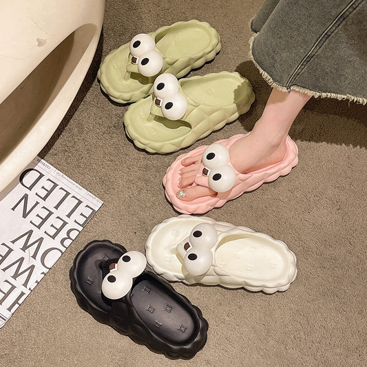 Korean Cartoon Cute Net Red Wind Beach Slippers