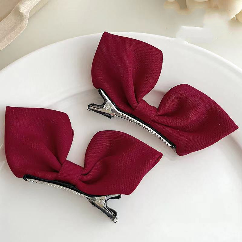 Children's Fabric Three-dimensional Bow Hairpin