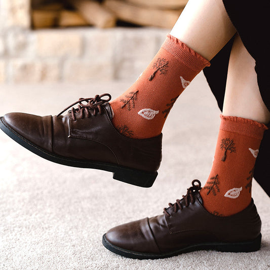 Women's Fashion Bubble Mouth Minimalist Socks