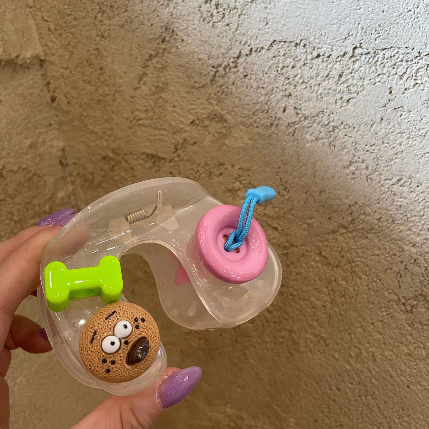 Jelly Color Button Cartoon Barrettes