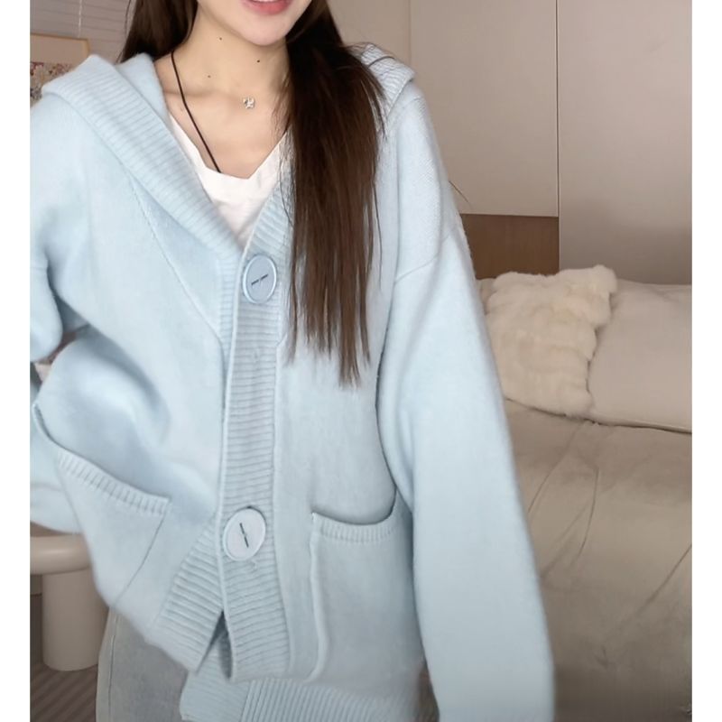 Korean Retro Thicken Lazy Style Knitted Sweater