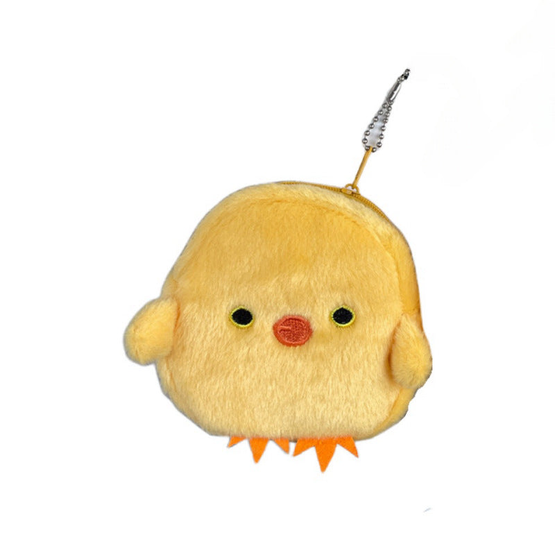 Creative Plush Cute And Adorable Little Yellow Chicken Coin Purse