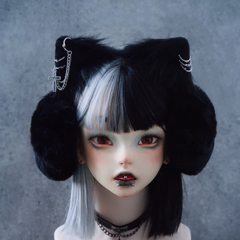 Handmade Faux Fur Headband Cat Earmuffs