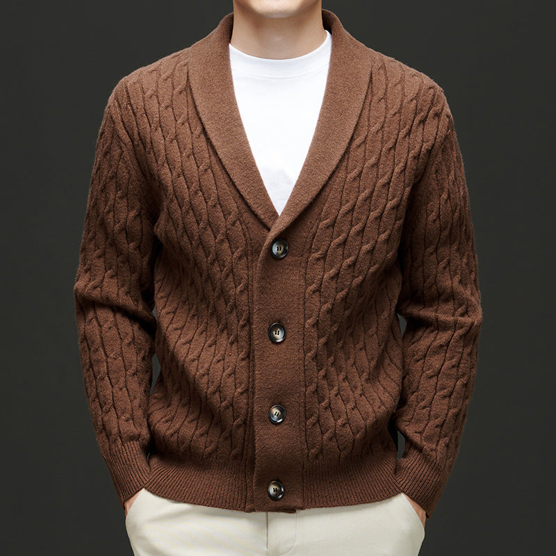 Autumn New Men's Knitwear Cardigan Casual Coat Sweater