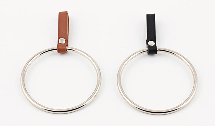 decorative lady belt round buckle belt