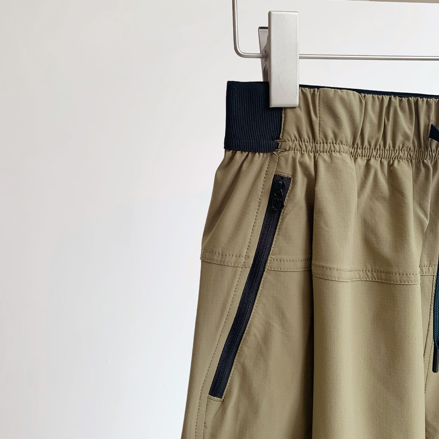 Løse vævede syede cropped wide-leg bukser til kvinder