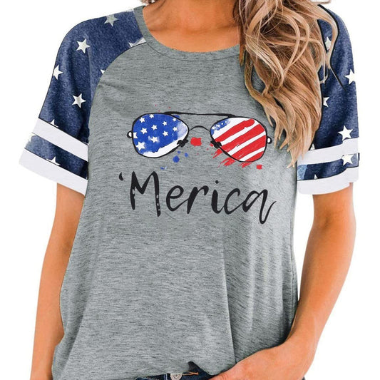 3D Print Women's Street Short-sleeved Sports T-shirt Top