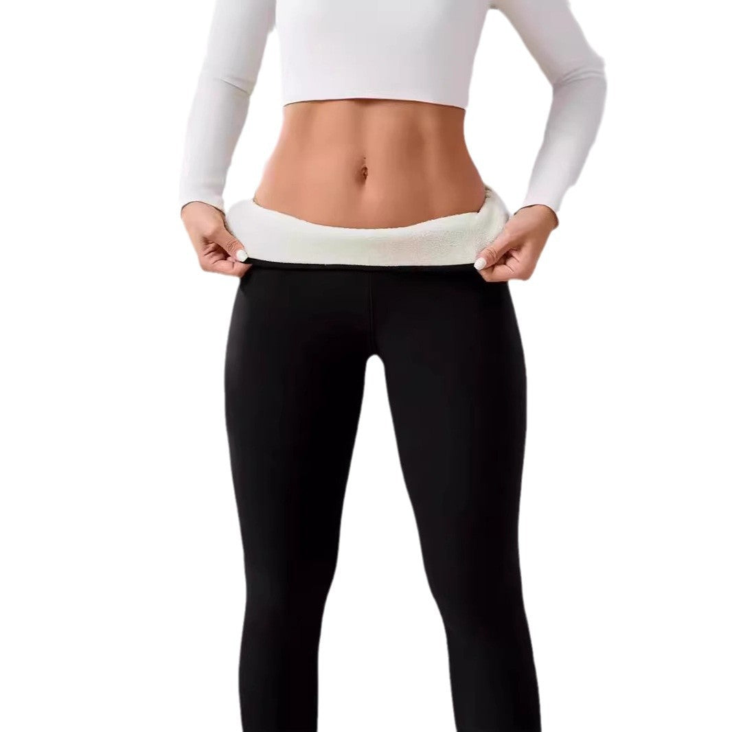 Fleece-lined Thick Light Board Cashmere Leggings