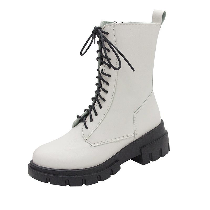 Autumn And Winter New Square Heel Martin Boots Women's Mid-heel