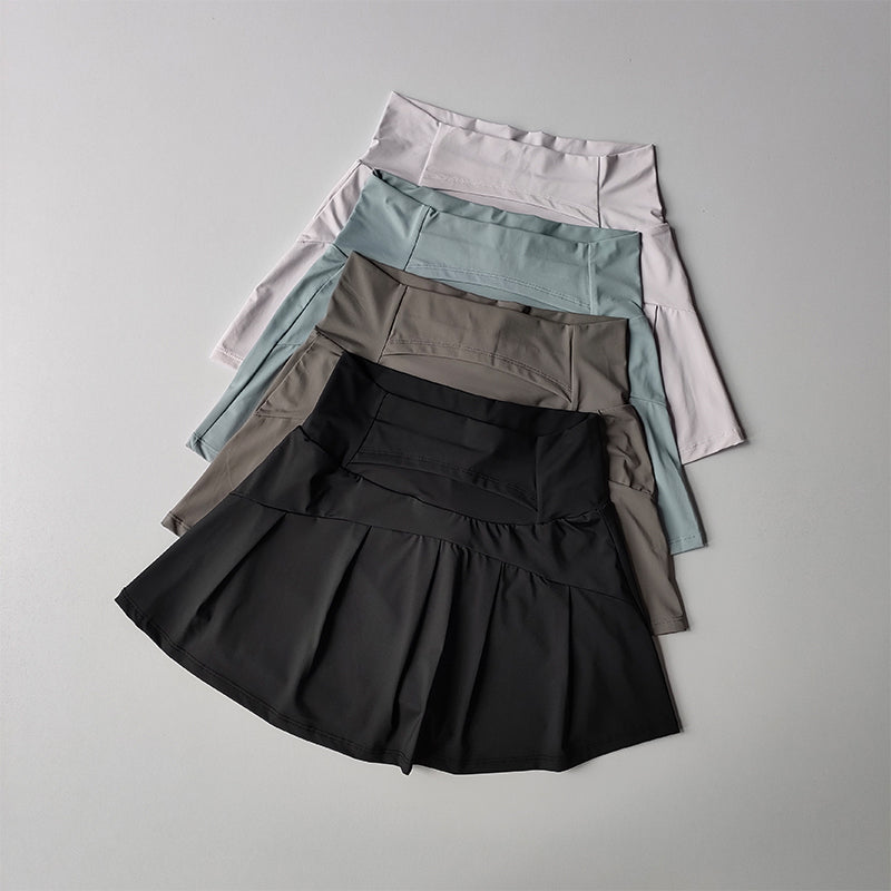 High Top Sports Short Skirt Anti-exposure Shorts With Lining