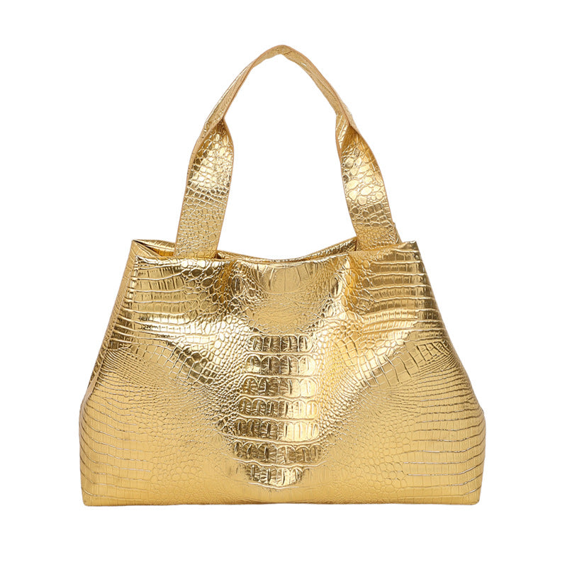 Texture Alligator Printed Handbag For Women
