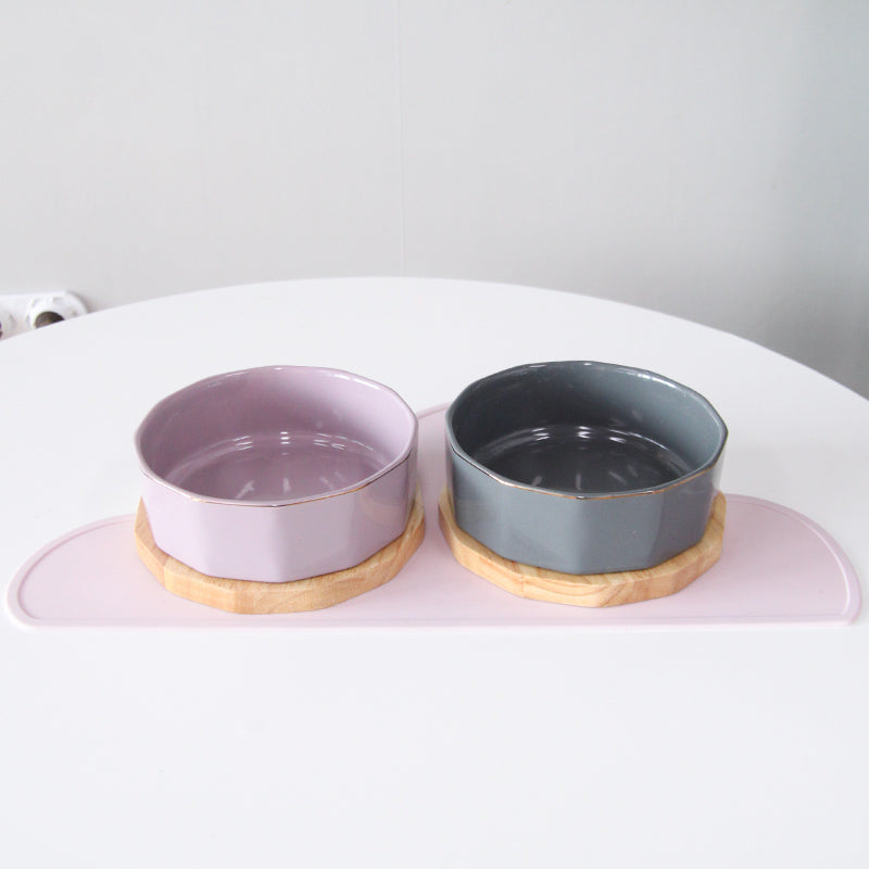 Nordic wind cat bowl cat food bowl pet dog bowl