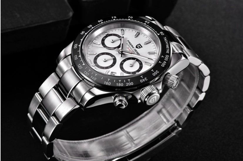 Steel band quartz watch