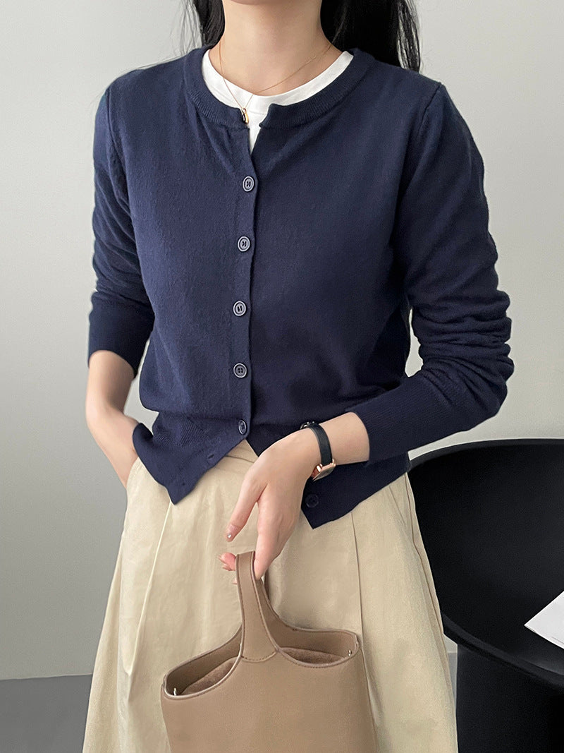 Gentle Pink Sweater Women's Soft Glutinous Skin-friendly Sweater