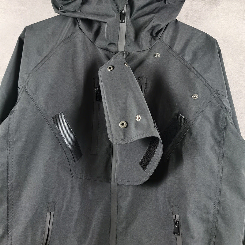 Multi-Zipper Pocket Technical Wind Jacket
