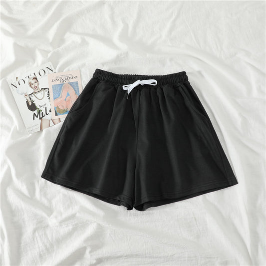 High waist wide leg slimming sports casual shorts